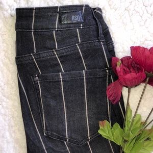 RSQ pinstripe jeans 00 / 23 ankle length pants